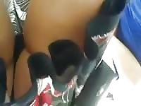 Amateur upskirt shots showing hot asses