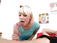 Perfect little blonde pussy play.