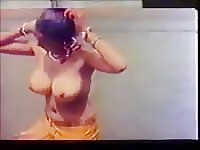Busty Indian swimming