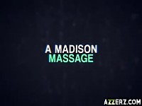 Hot lesbian massage with August and Madison