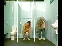 What happens in a public bathroom
