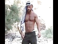 Horny Arabian men sneak away for outdoor fuck
