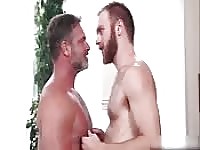 Bearded lovers fuck each other in the ass