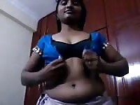 Indian sucks cock then shows off her black bra