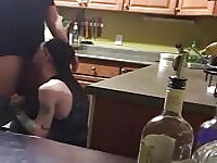 Kitchen fuck group sex