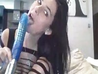 Obsessed Polish girl and webcam